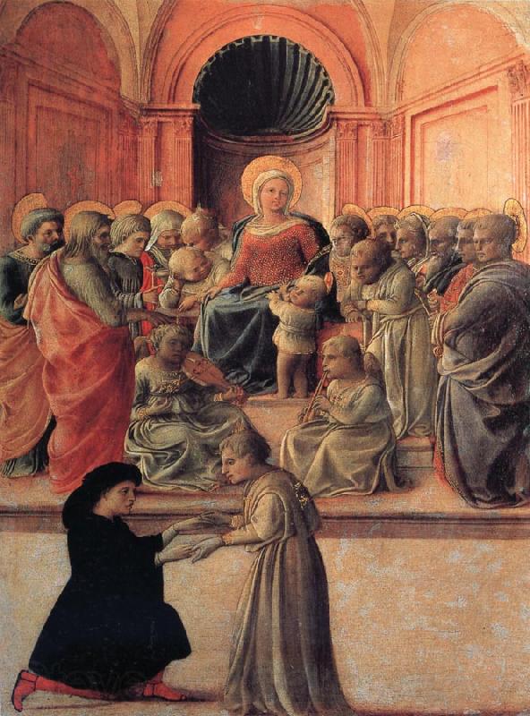 Fra Filippo Lippi Madonna and Child with Angels,Saints and Donor